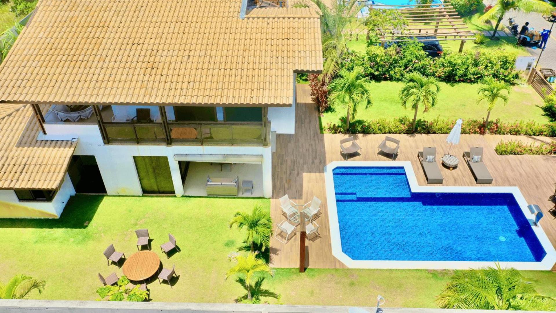 Casa Cerqueira 4 Suites Guarajuba Cond. Frente Mar Camassari Ruang foto