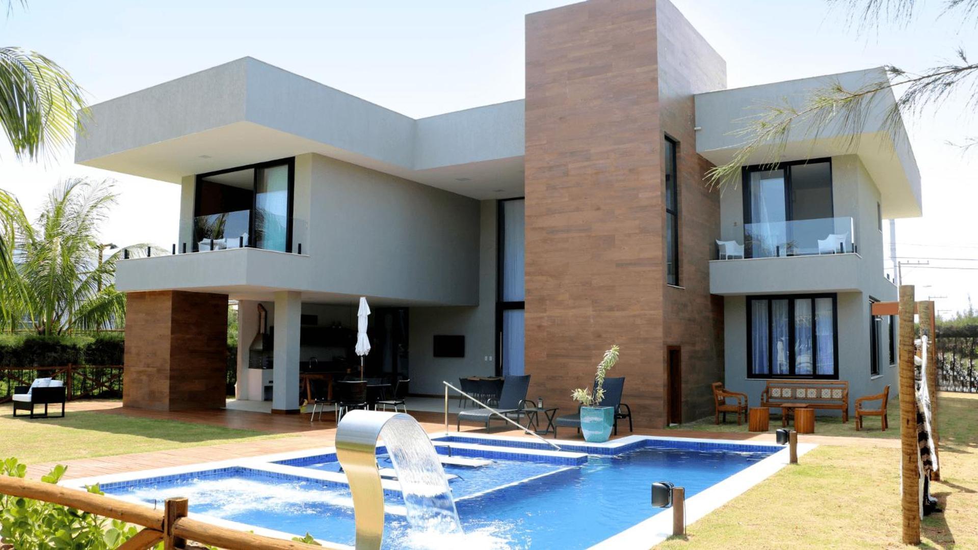 Casa Cerqueira 4 Suites Guarajuba Cond. Frente Mar Camassari Bagian luar foto